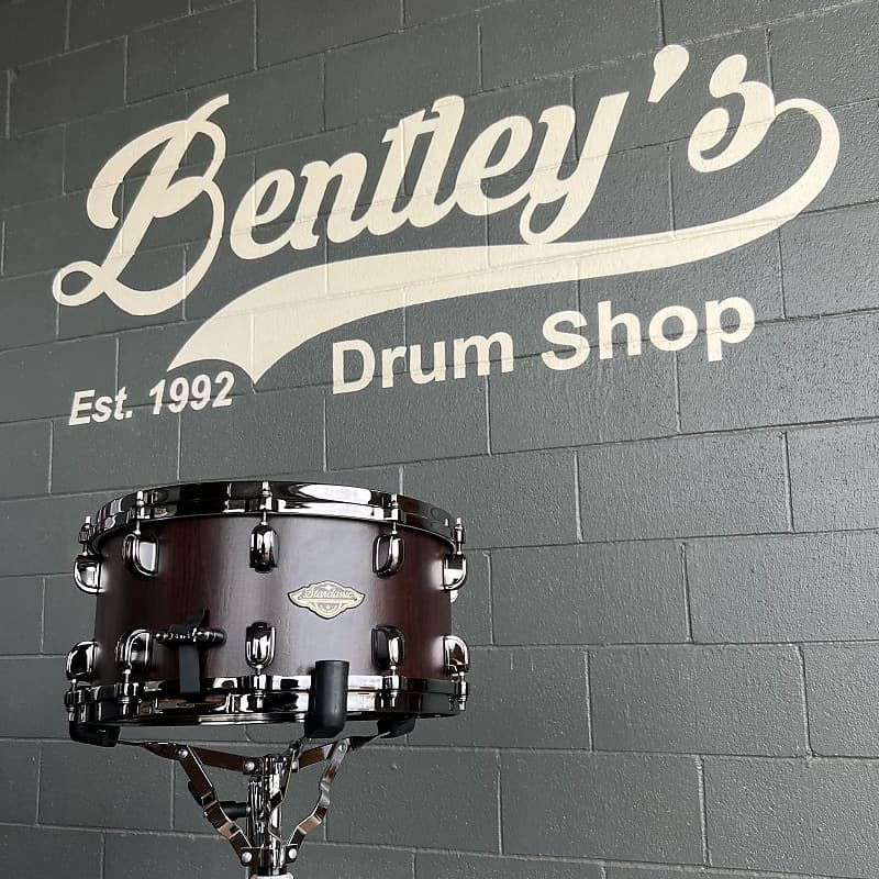 ~BENTLEY'S EXCLUSIVE~ TAMA Starclassic Walnut/Birch 7x14" Snare Drum in Exotic Satin Cordia with Black Nickel Hardware & FREE Case